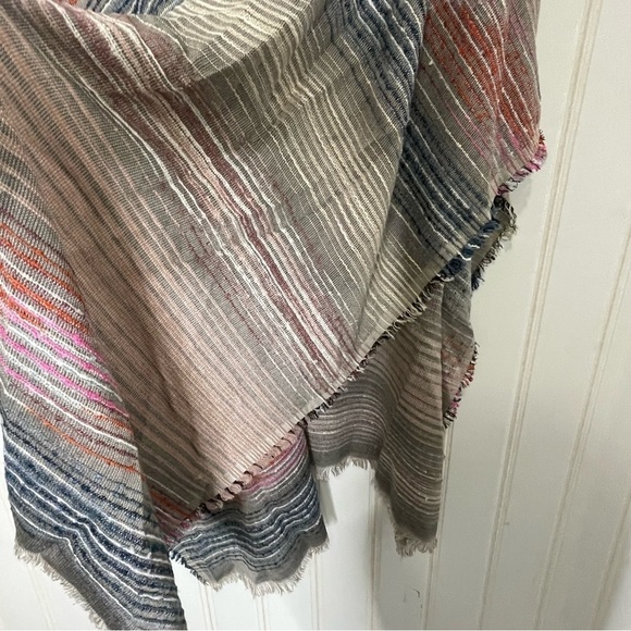 Chicos Ruana Multi-Color Woven Wrap 062 - Picture 8 of 11